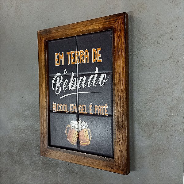 Quadro de azulejo - Bêbado