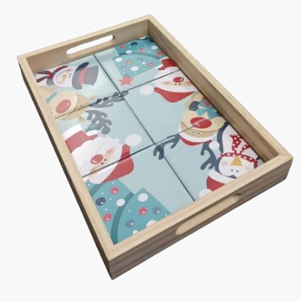 Bandeja de Pinus - Papai noel