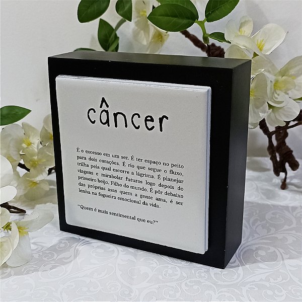 Cubo Preto e Branco Signo Câncer