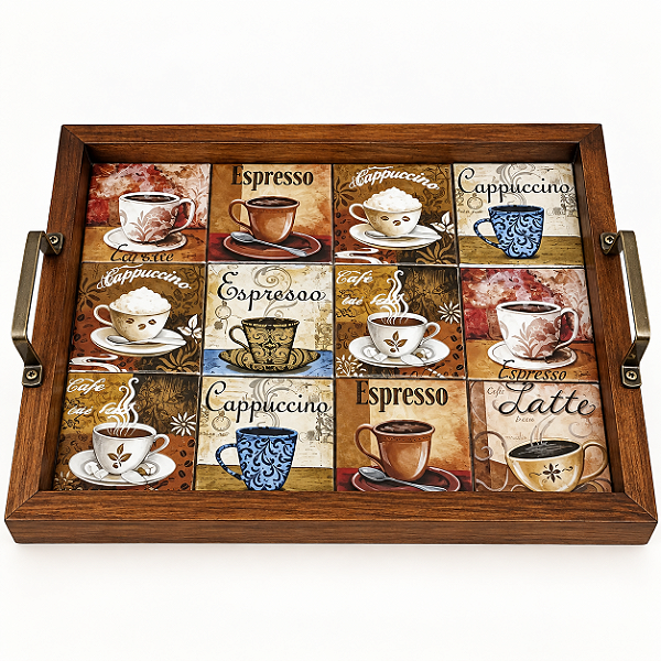 Bandeja de Azulejo - Tipos Café