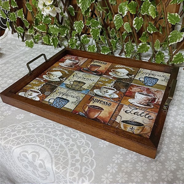 Bandeja de Azulejo - Tipos Café