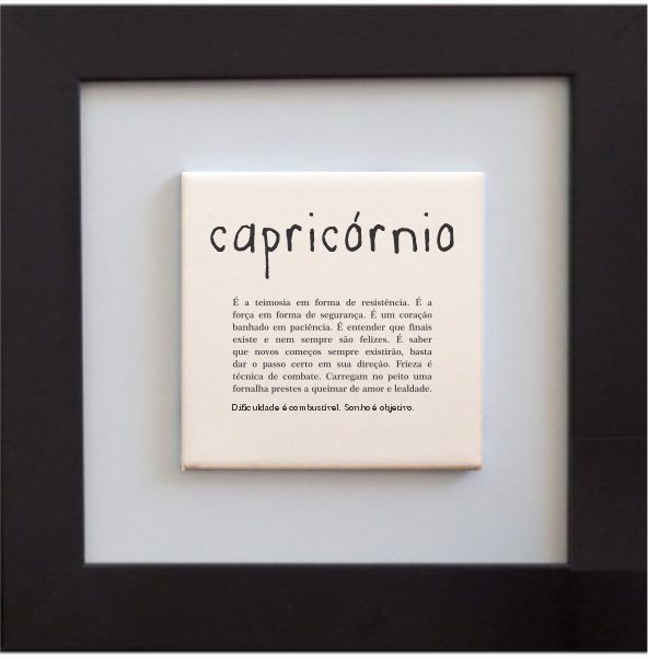 Quadro de azulejo - Signo Capricórnio
