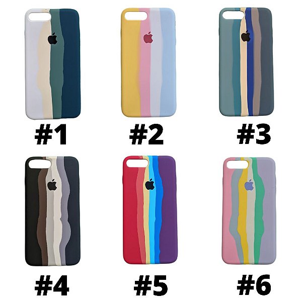Capinhas Transparente e Colorida de Iphone 7 Plus e 8 Plus - Gama Imports  Store