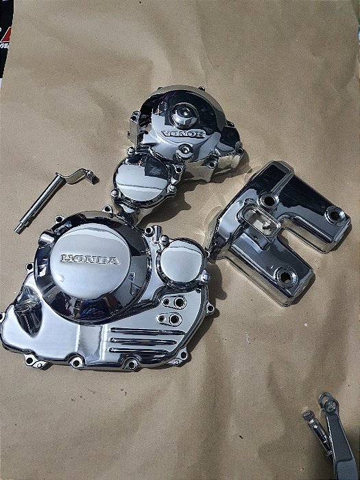 Tampas motor Tornado twister cbx250 cromadas