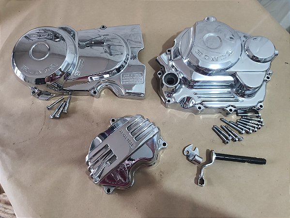 Kit tampas motor 99 cromadas Originais