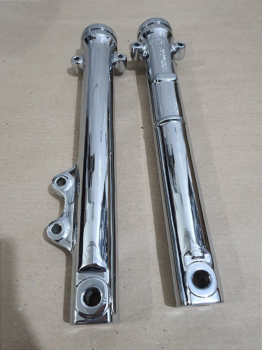 Par de copos bengalas fan/titan125 00 a 2008 freio a disco originais cromadas