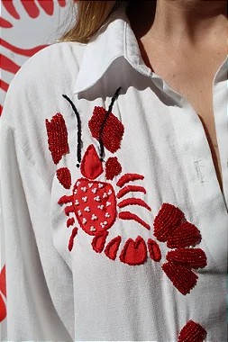Camisa Lagosta Vermelha