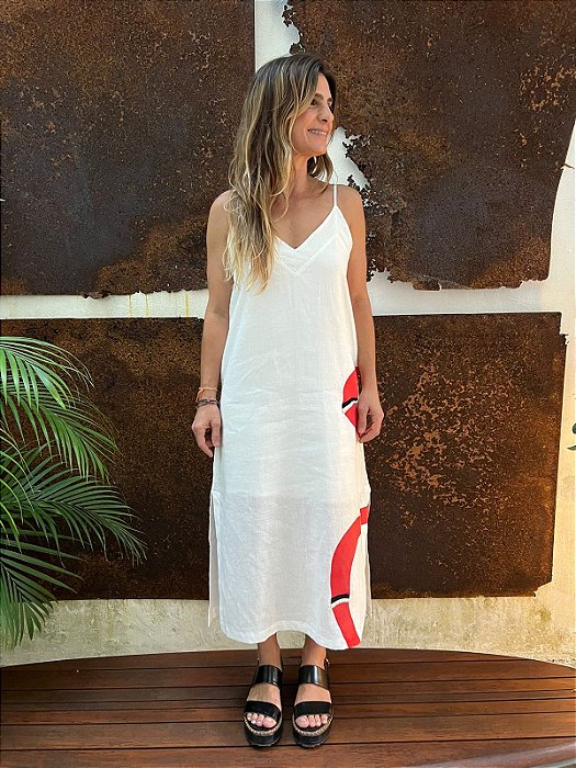 Vestido Nat Cobra Lateral Branco