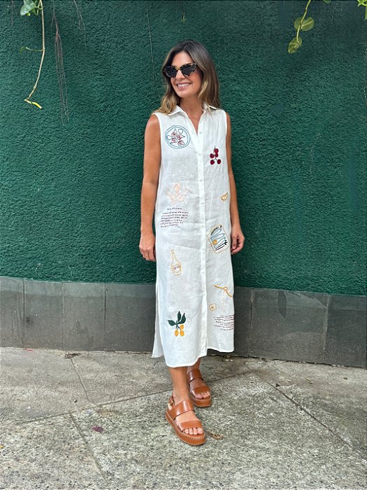 Vestido Max Oliva Branco