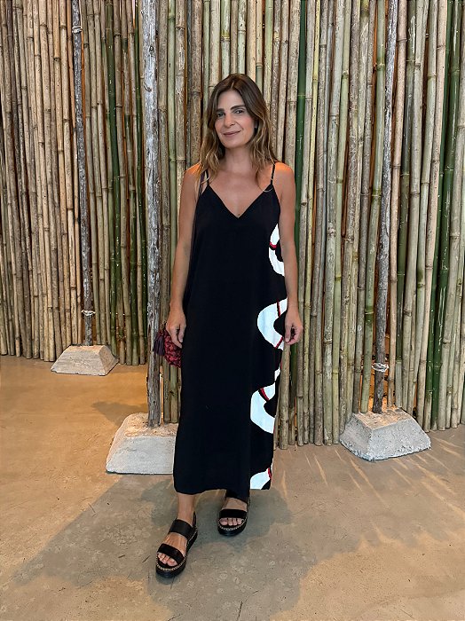 Vestido Nat Cobra Lateral Preto