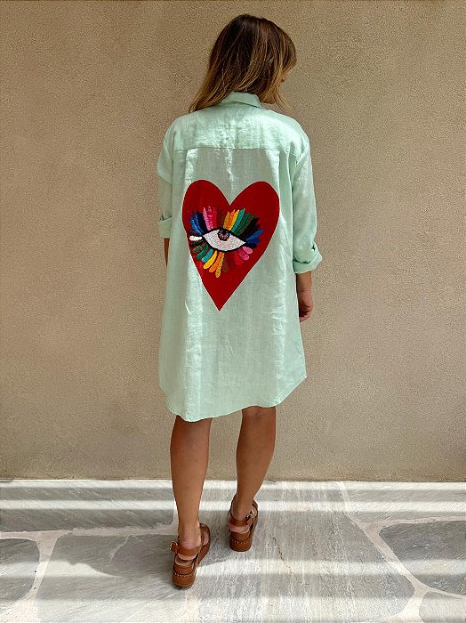Chemise Alma e Coração Menta
