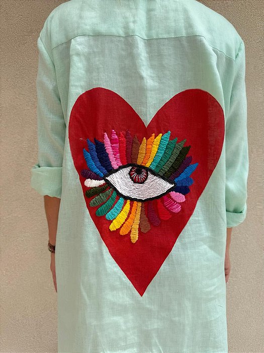 Chemise Alma e Coração Menta