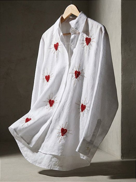 Camisa Hearts Branca