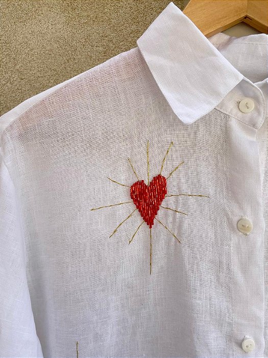 Camisa Hearts Branca
