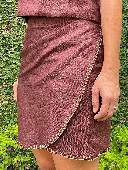 Saia Pareô Chocolate