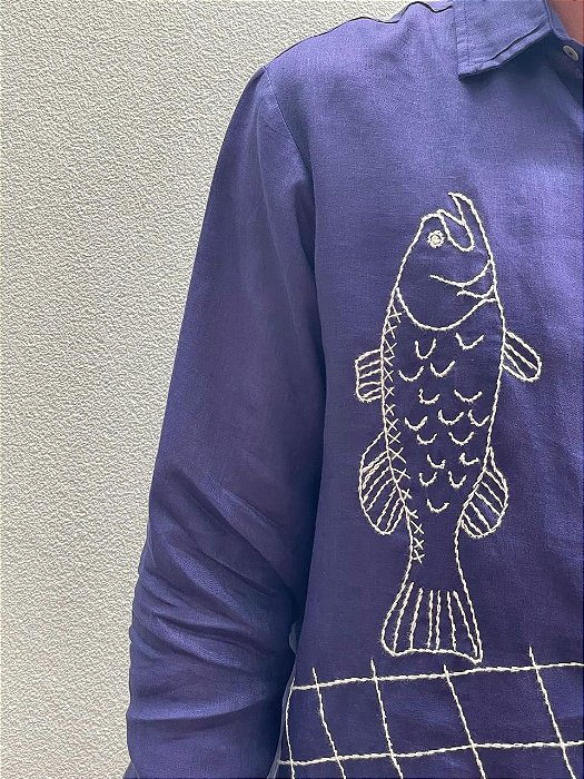 Camisa Masculina Al Mare Marinho