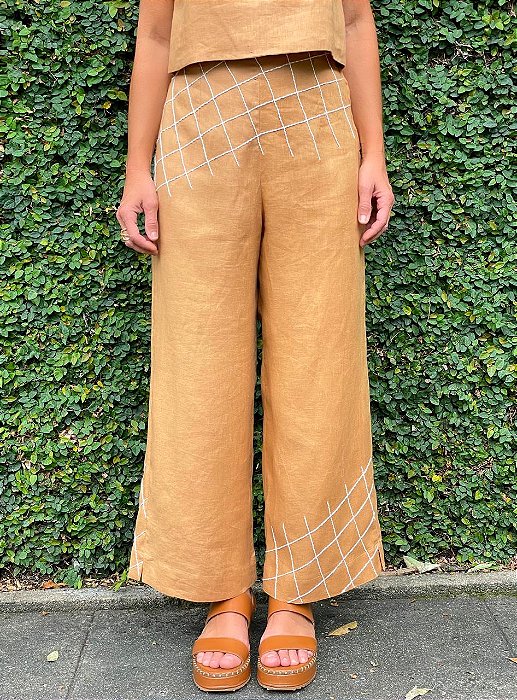 Calça Al Mare Caramelo