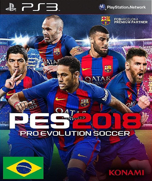 Pro Evolution Soccer PES 2018 Português PS3 Midia Digital - Store Games  Brasil - Jogos Digitais