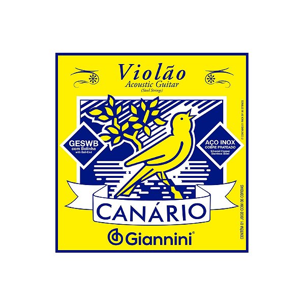 ENCORD VIOLÃO ESTUD AÇO - CANÁRIO