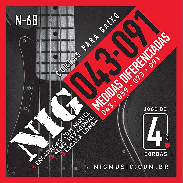 ENCORD BAIXO 4 CDS - NIG N68