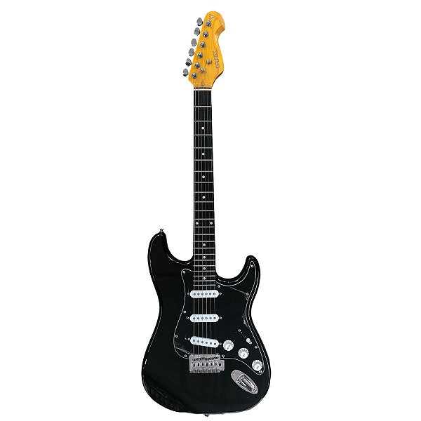 GUITARRA STRATO S+S+S PRETA - ST1 AVL