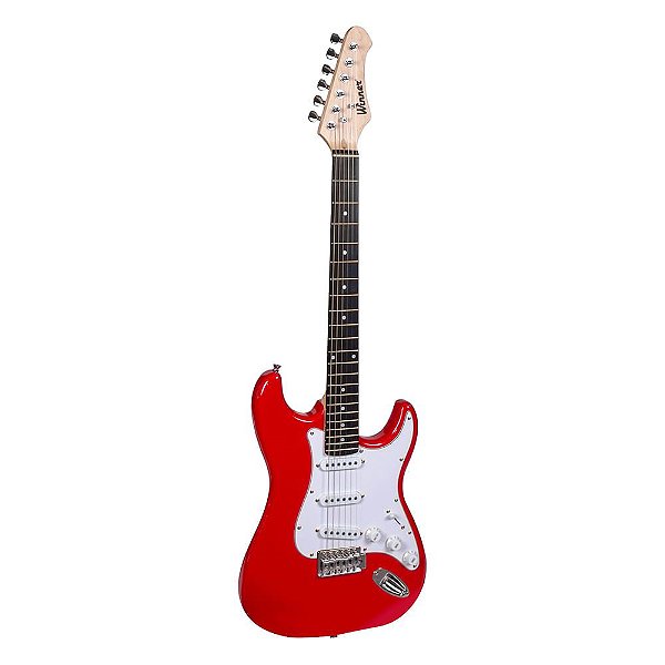 GUITARRA STRATO S+S+S VERMELHA  - WGS