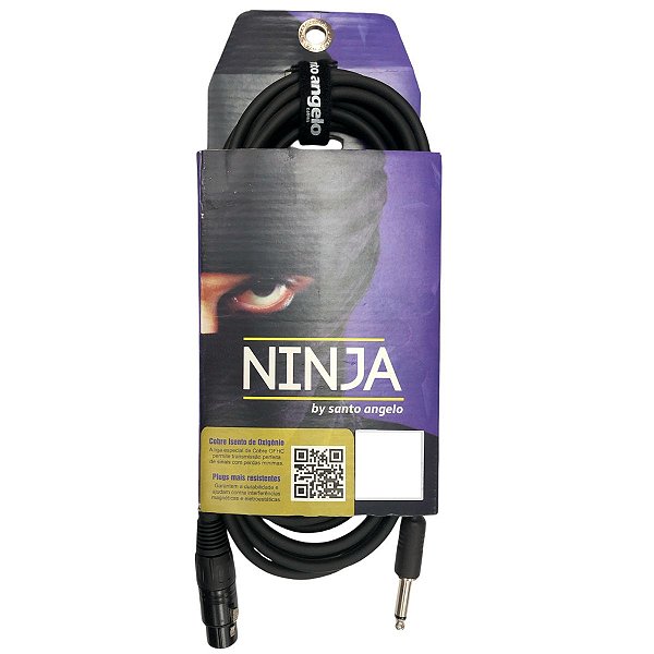 CABO MICROFONE 7.62M - NINJA