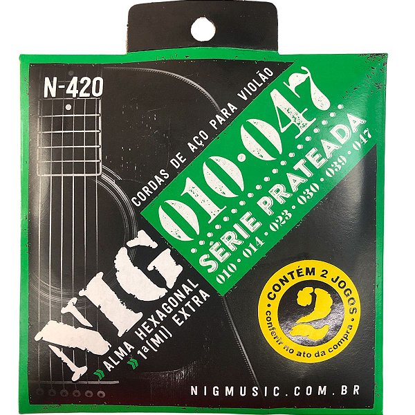 ENCORD VIOLÃO AÇO 010 - NIG 2N420 C/ 1