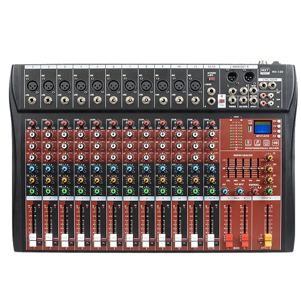 MESA DE SOM 12 CANAIS ANALÓGICA - MX12U