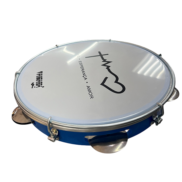 PANDEIRO 10" BATIMENTO ABS AZUL - VANGUARDA