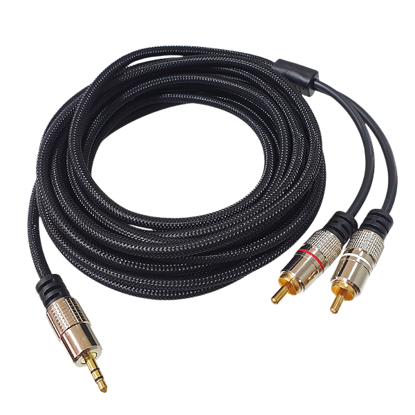 CABO P2 X 2 RCA 5M - PROFISSIONAL
