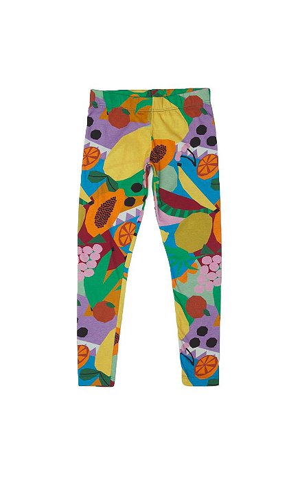 CALÇA LEGGING INFANTIL ESTAMPADA FRUTA