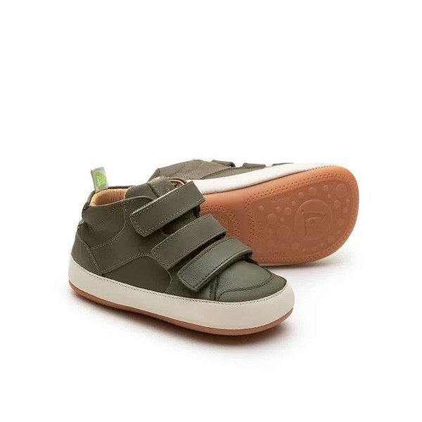 Bota Metropoly Verde Musgo em Couro Tip Toey Joey