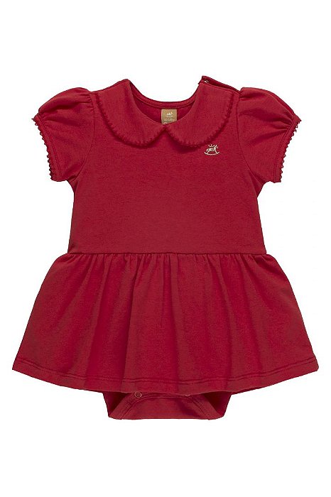 Vestido de Bebê Casual Vermelho Manga Princesa da Up Baby - Tipinhos Moda  Infantil e Juvenil