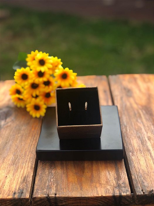Argola 2ºfuro com microzircônia
