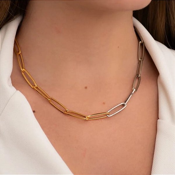 Choker Elos Banho Duplo