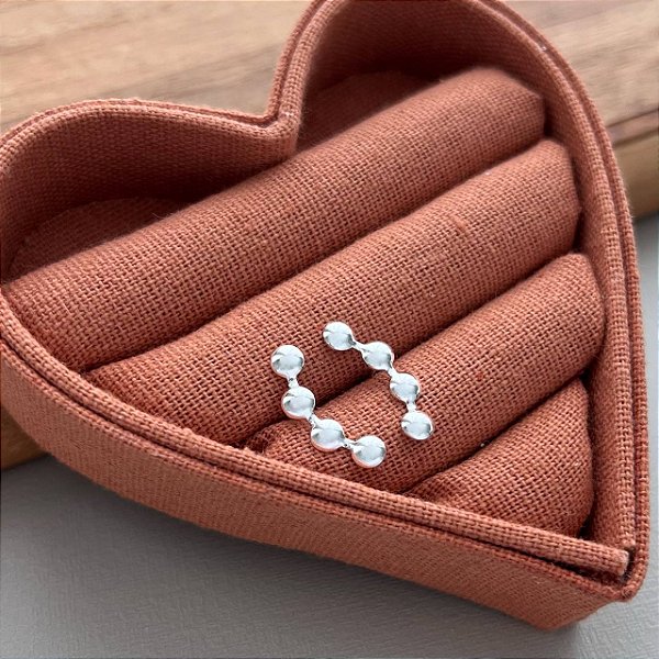 Brinco Earcuff Quatro Placas Redondas