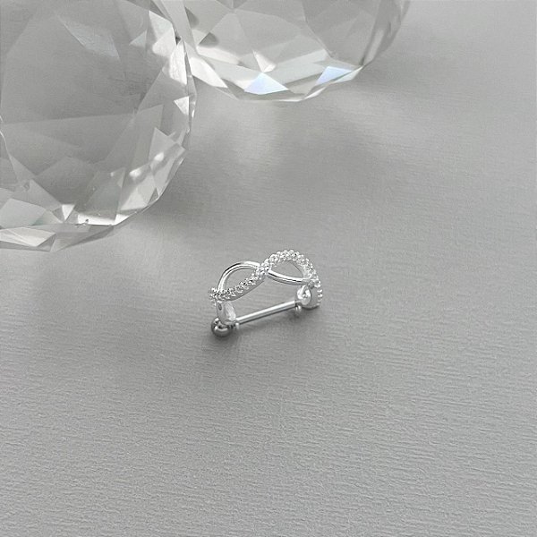 Piercing 2 Fios Liso e Cravejado