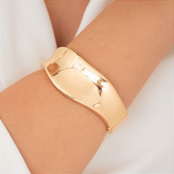 Bracelete Ondulado Achatado