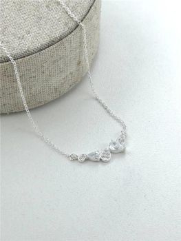 Colar Gotas com Zircônias em Cristal