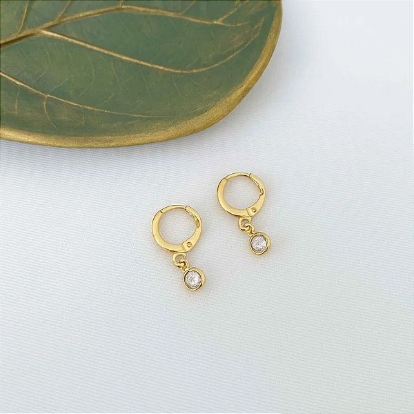 Mini Argola Articulada com Zircônia