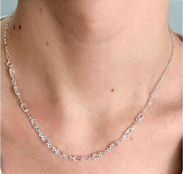 Choker Ponto de Luz Retangular