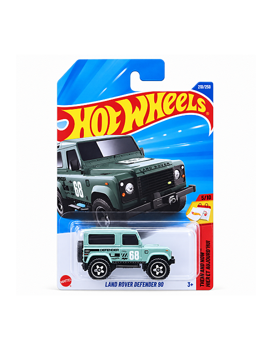 Hot Wheels Land Rover Defender 90 Verde-Menta – Mainline 2025