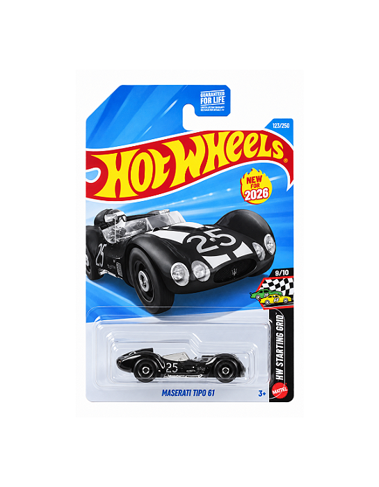 Hot Wheels Maserati Tipo 61 Preto - Mainline - 2026