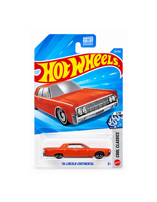 Hot Wheels ’64 Lincoln Continental Laranja - Mainline - 2026