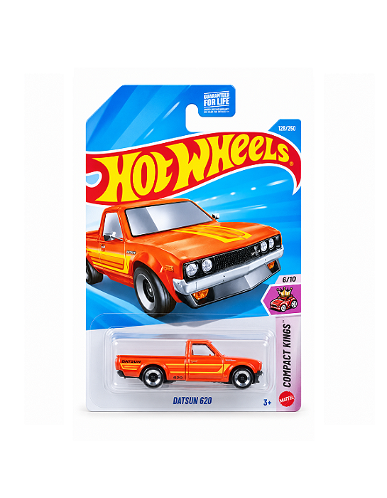 Hot Wheels Datsun 620 Laranja - Mainline - 2026