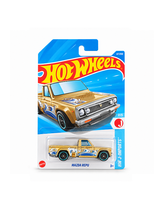 Hot Wheels Mazda REPU Bege Dourado - Mainline - 2025