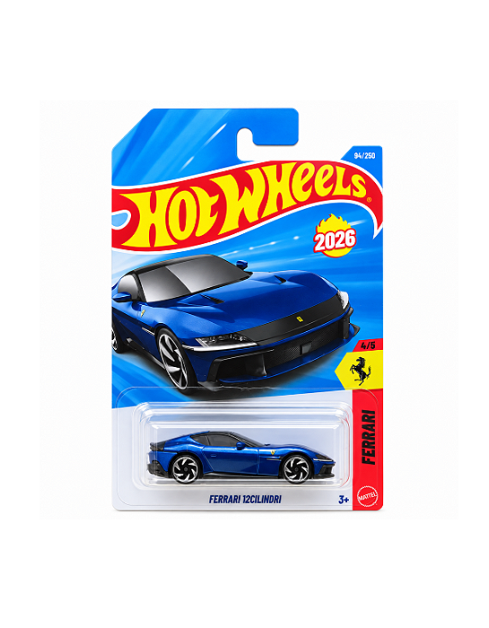 Hot Wheels Ferrari 12Cilindri Azul – Mainline 2026