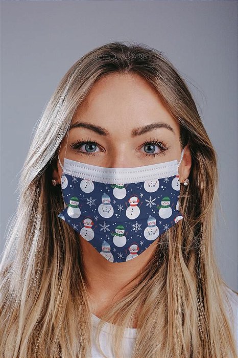 Máscara cirúrgica tripla c/ elástico cx c/ 30 und - Estampa 36