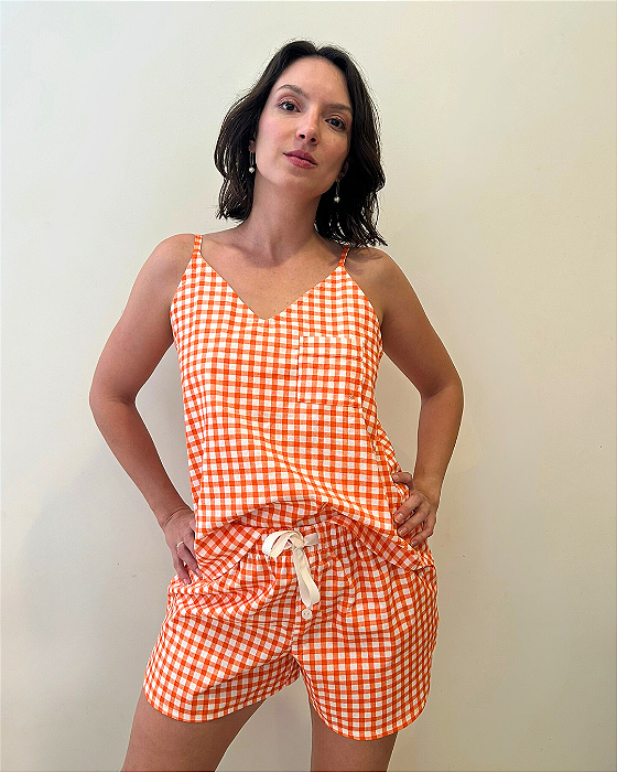 Pijama Vichy Alcinha Margarida